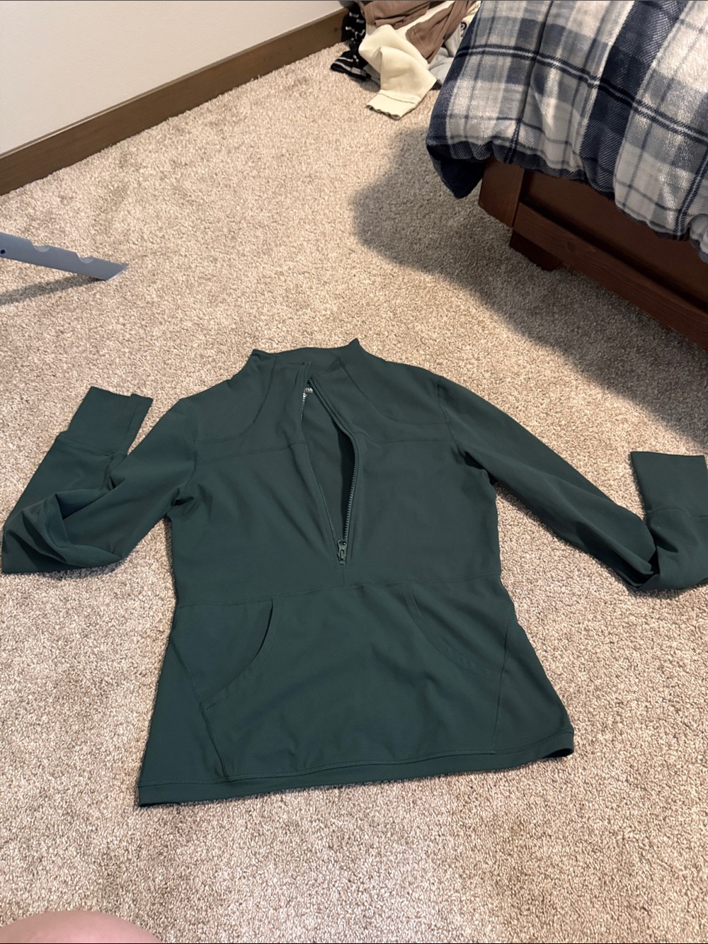 ZYIA Active Dark Green Performance Top